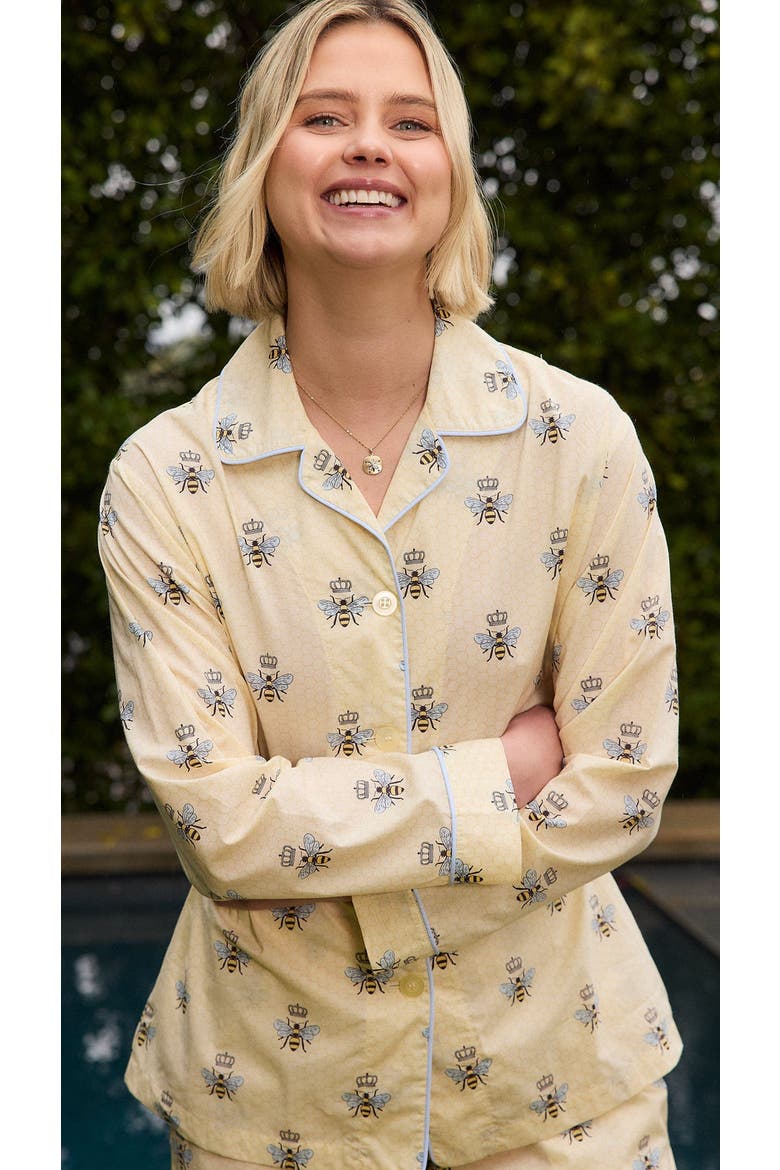 Luxe Pima Pajama, Alternate, color, Queen Bee Honey