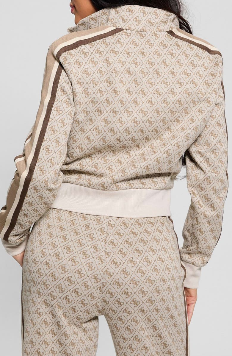 GUESS Jean Logo Full Zip Sweatshirt, Alternate, color, 