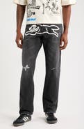 ICECREAM Lavender Cotton Distressed Jeans