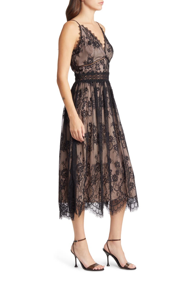 Chelsea28 Lace Overlay Dress, Alternate, color, 