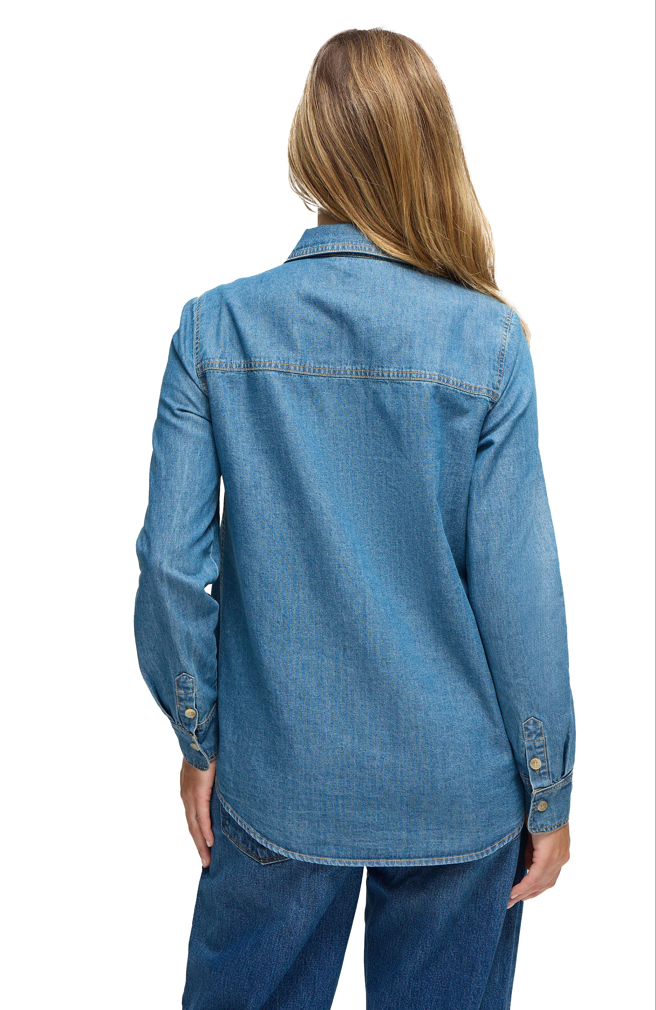 Maternity Denim Button Down - image 2