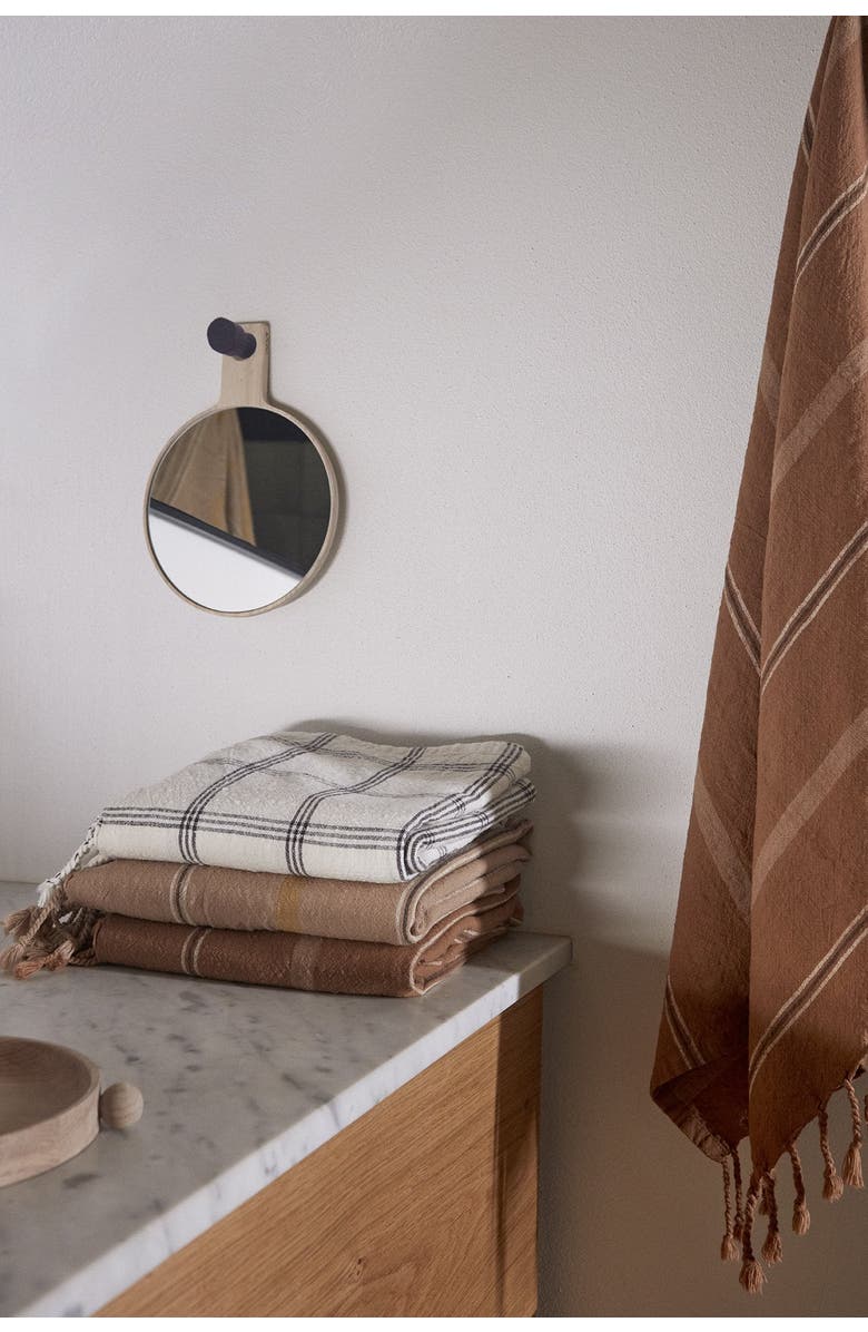 OYOY Kyoto Guest Towel, Alternate, color, Dark Caramel