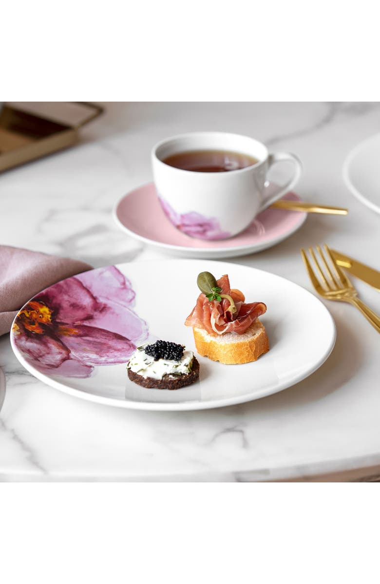 Villeroy & Boch Rose Garden Tea/Coffee Cup Saucer pink, Alternate, color, Pink