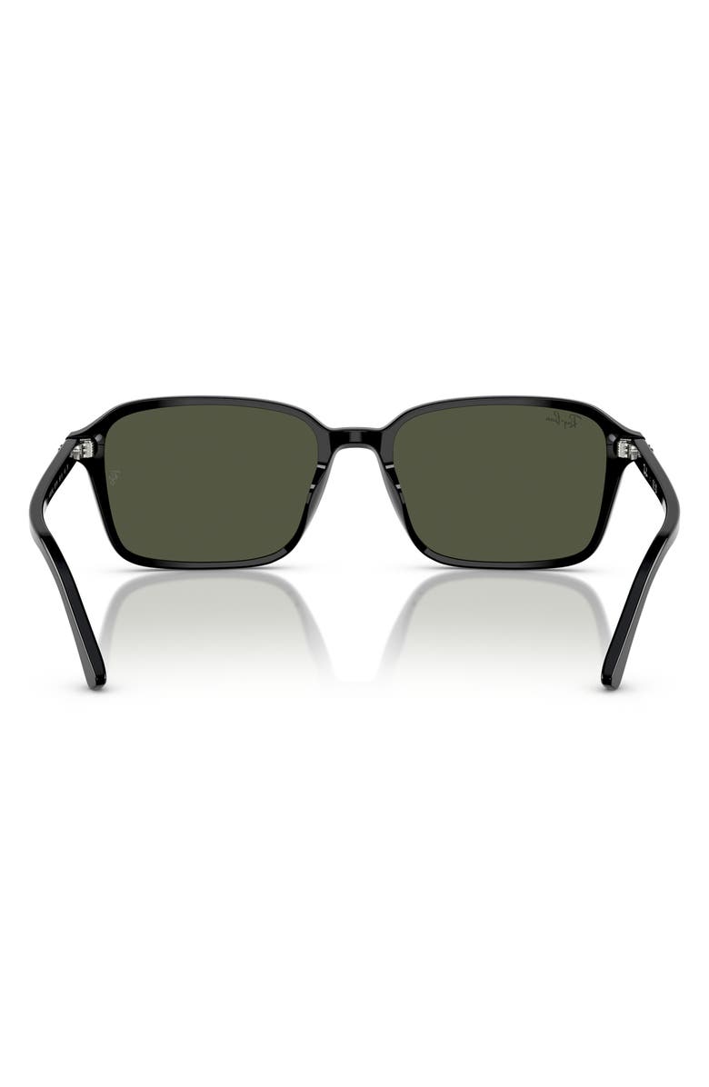 Ray-Ban 58mm Square Sunglasses, Alternate, color, Black