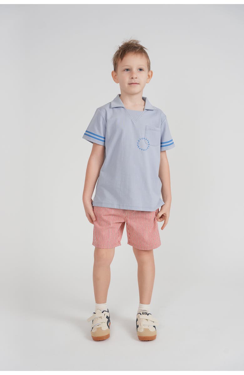FYI Striped Pull-On Pocket Shorts, Alternate, color, Green/White