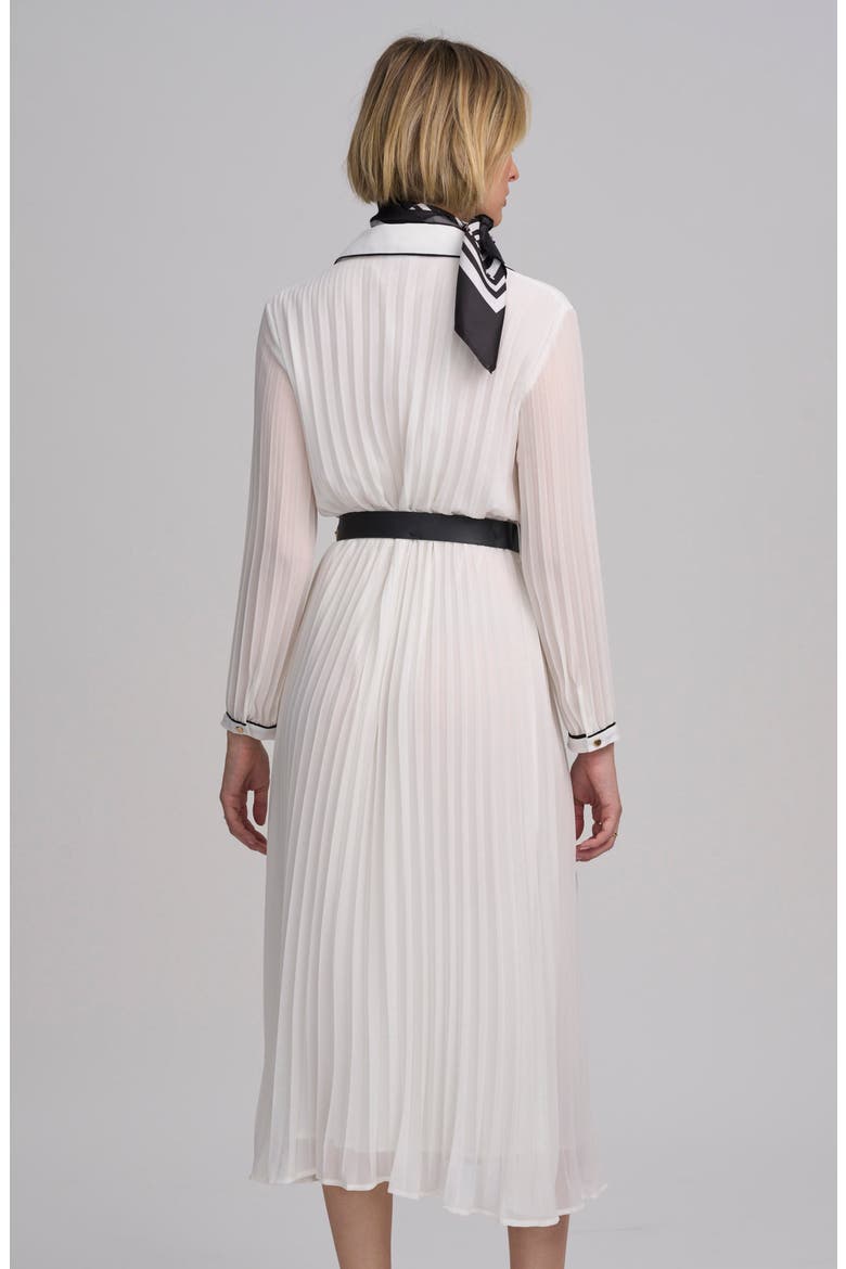 Woven Pleated Dress, Alternate, color, IVORY
