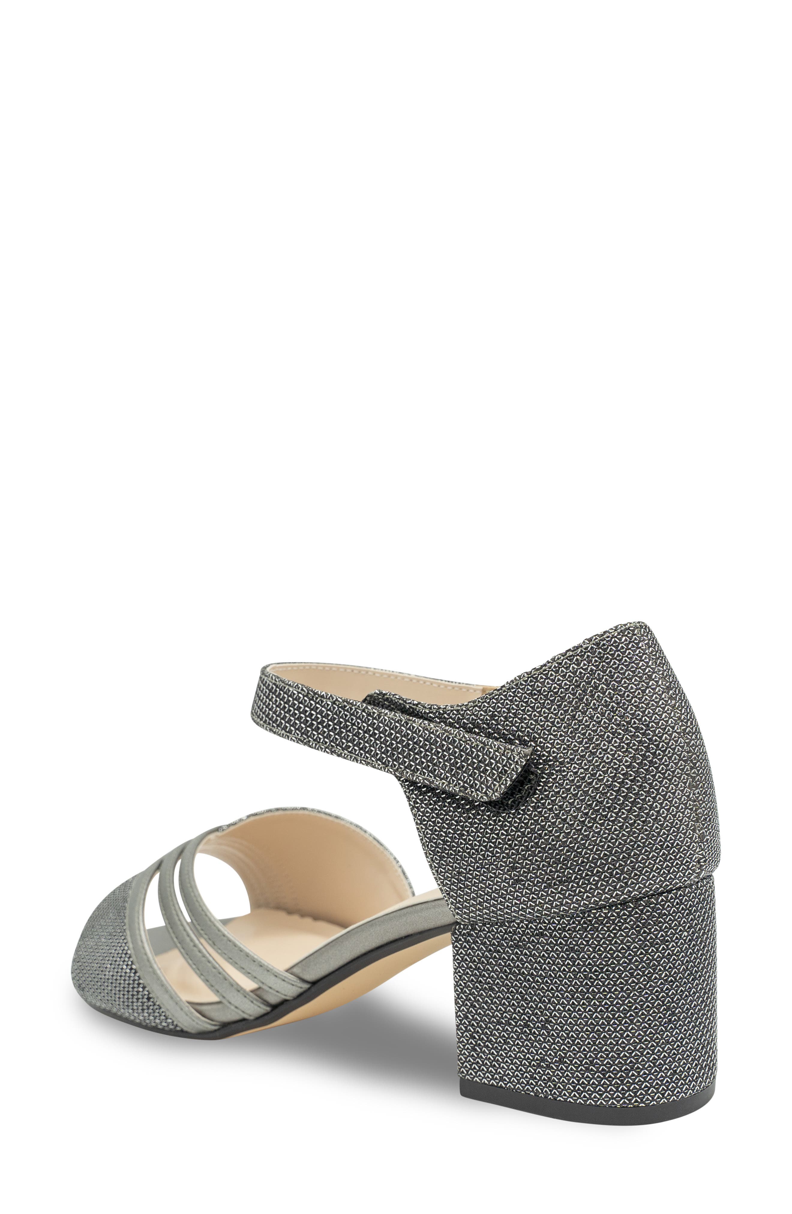 Touch Ups Champagne Ankle Strap Sandal, Alternate, color, Pewter