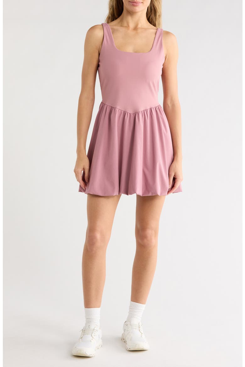 Outscore Hybrid Bubble Hem Dress, Main, color, PINK NOSTALGIA