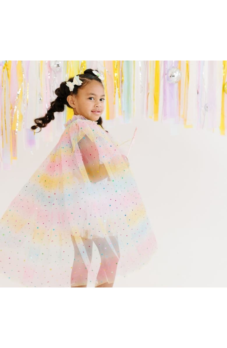 Sweet Wink Pastel Unicorn Cape, Alternate, color, Pink