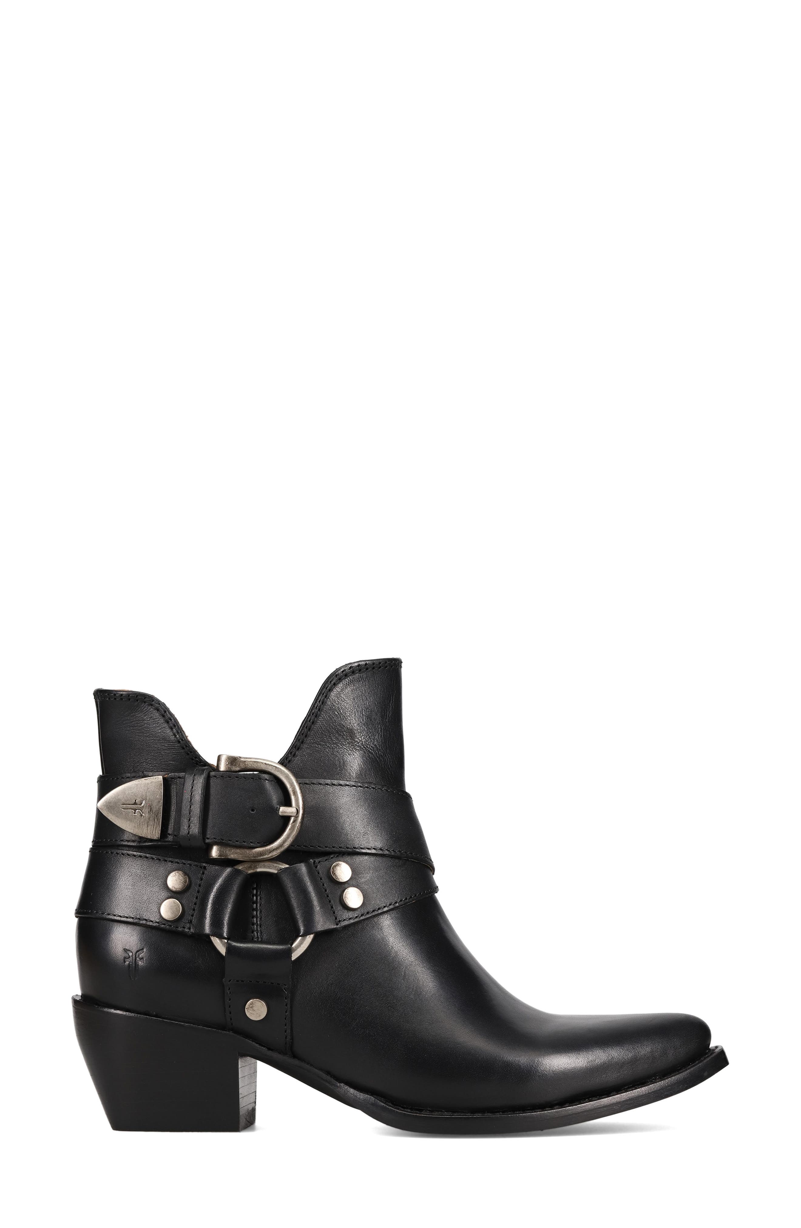 Frye Sacha Harness Bootie, Alternate, color, Black