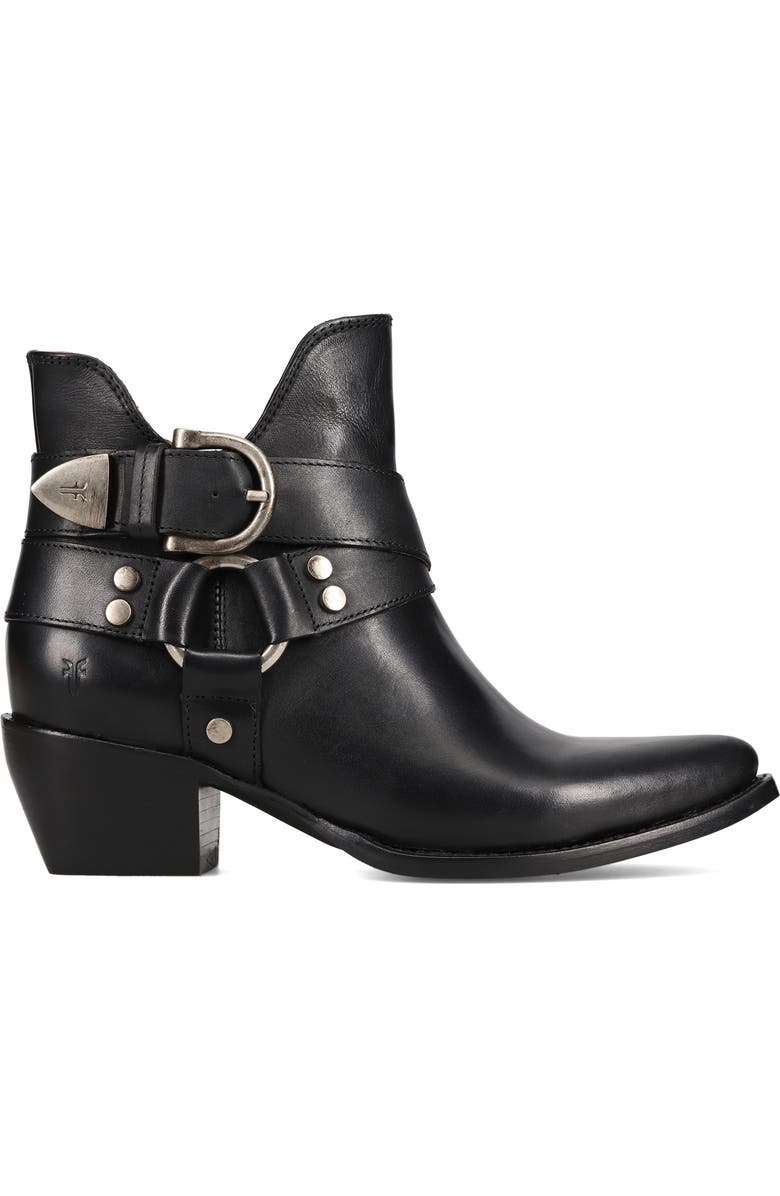 Frye Sacha Harness Bootie, Alternate, color, Black