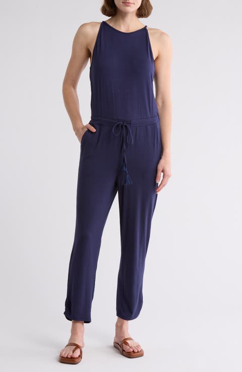 Linda Ruched Straight Leg Jumpsuit