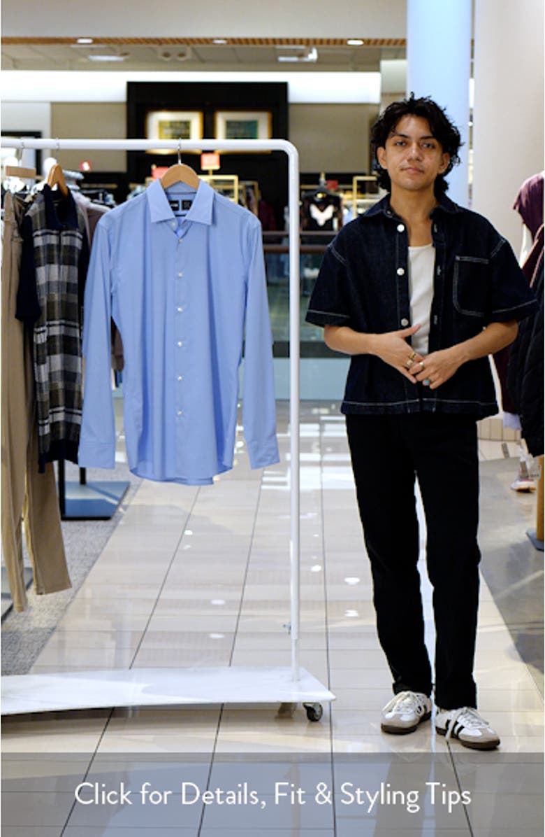 Hank Kent Slim Fit Performance Stretch Dress Shirt, sales video thumbnail