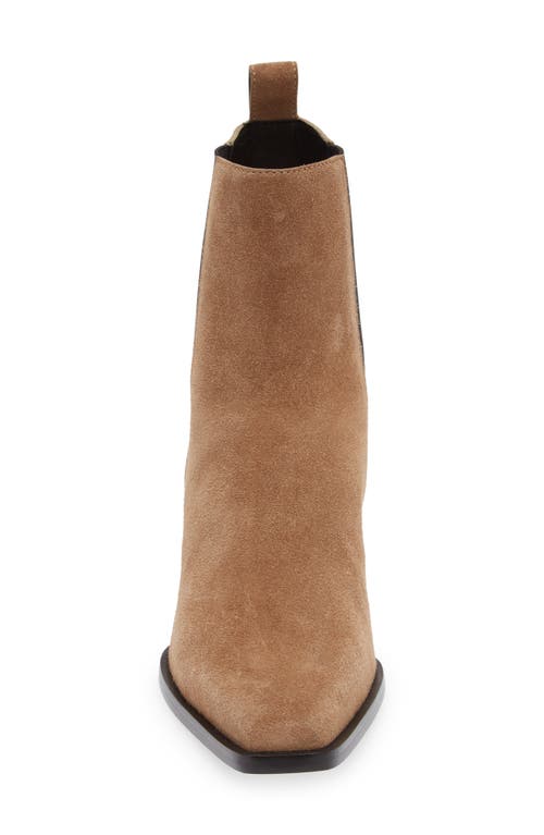 Rag & Bone Joni Suede Chelsea Booties In Cmlblksd