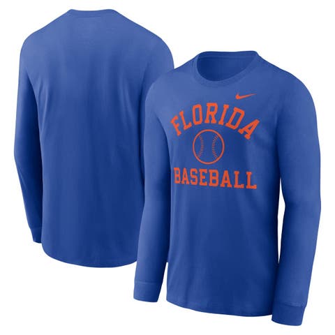 Men's Nike Royal Florida Gators Essential Baseball Arch Long Sleeve T-Shirt