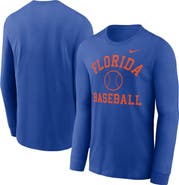 Nike Men's Nike Royal Florida Gators Essential Baseball Arch Long Sleeve T-Shirt