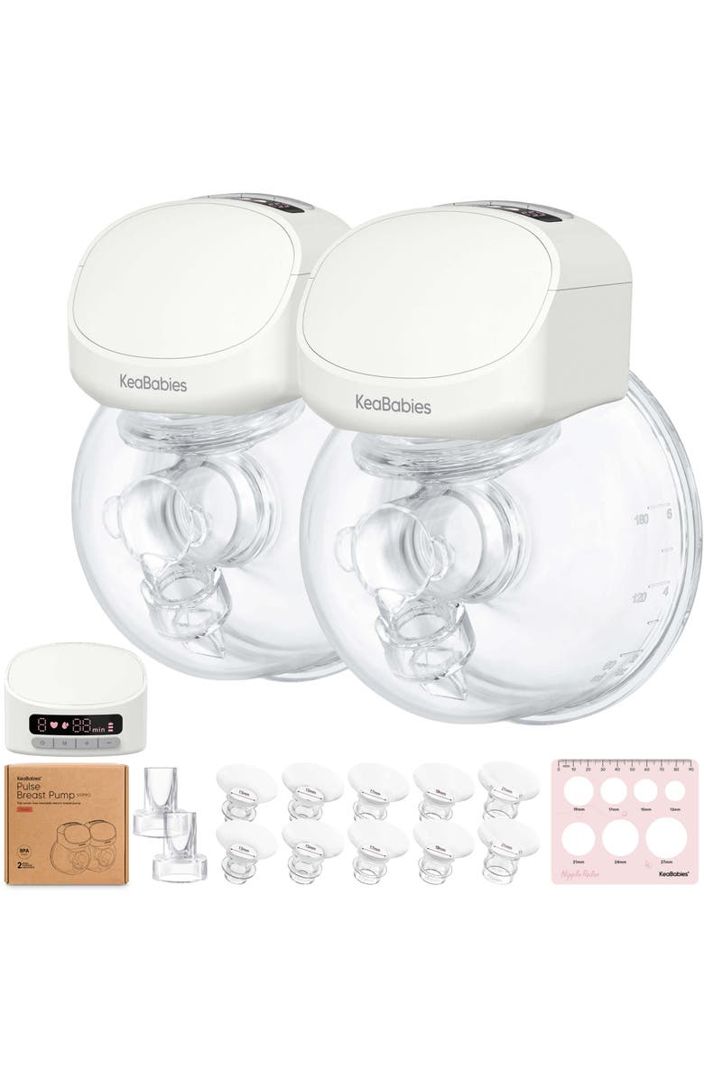 KeaBabies Pulse Breast Pump with Accessories, Main, color, Zen