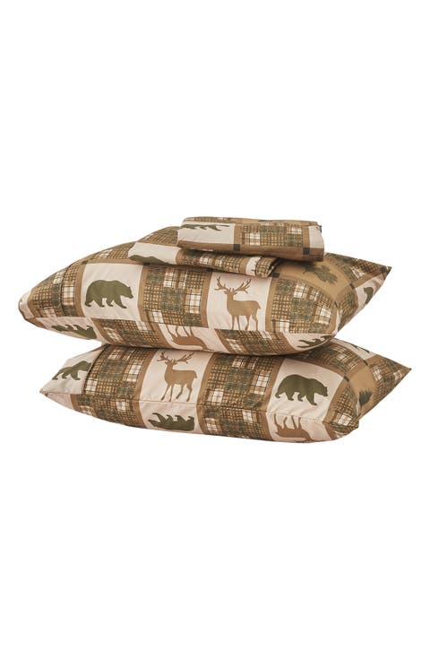 Lodge Print 4-Piece Microfiber Sheet Set