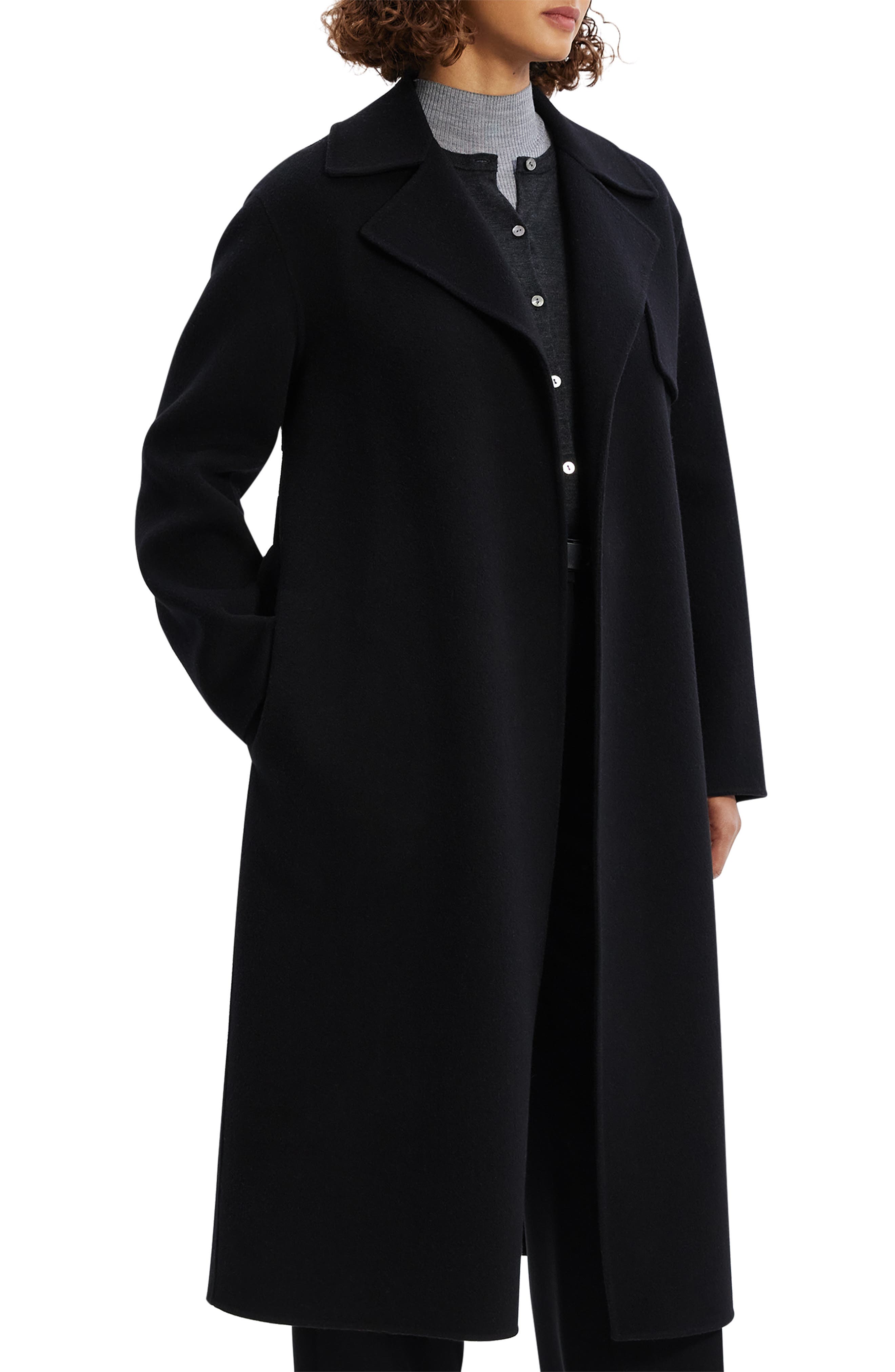 Theory Wool Blend Trench Coat (Women) | Nordstromrack