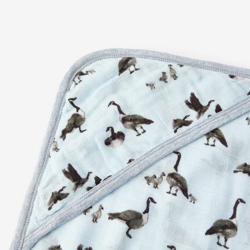 Milkbarn Hooded Swaddle In Gray