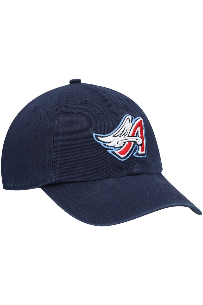 Men's '47 Navy California Angels 1997 Wings Logo Cooperstown Collection Clean Up Adjustable Hat, Alternate, color, Navy
