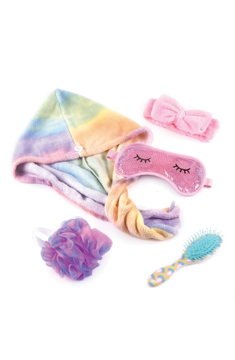 Three Cheers For Girls 3C4G Rainbow Shower Set 5 Piece Set, Make It Real,Ages 6+, Alternate, color, Multicolored