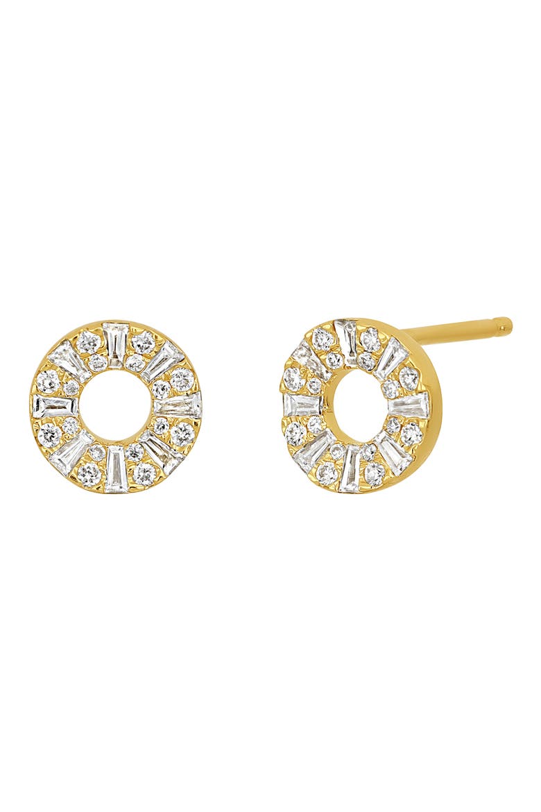 Circle of Life Diamond Stud Earrings (Nordstrom Exclusive), Main, color, 32RD0.12 16TBP0.20