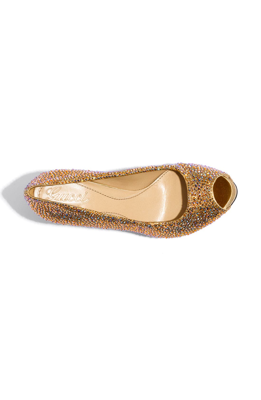 Gucci 'Sofia' Crystal Embellished Platform Pump, Alternate, color, 