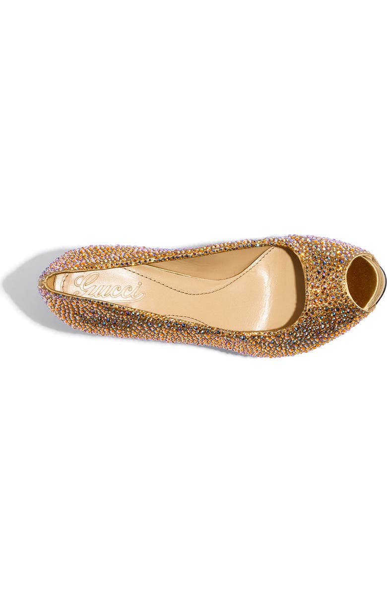 Gucci 'Sofia' Crystal Embellished Platform Pump, Alternate, color,