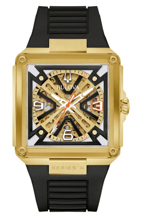 Marc Anthony Series X Skeleton Automatic Rubber Strap Watch, 39mm (Limited Edition)