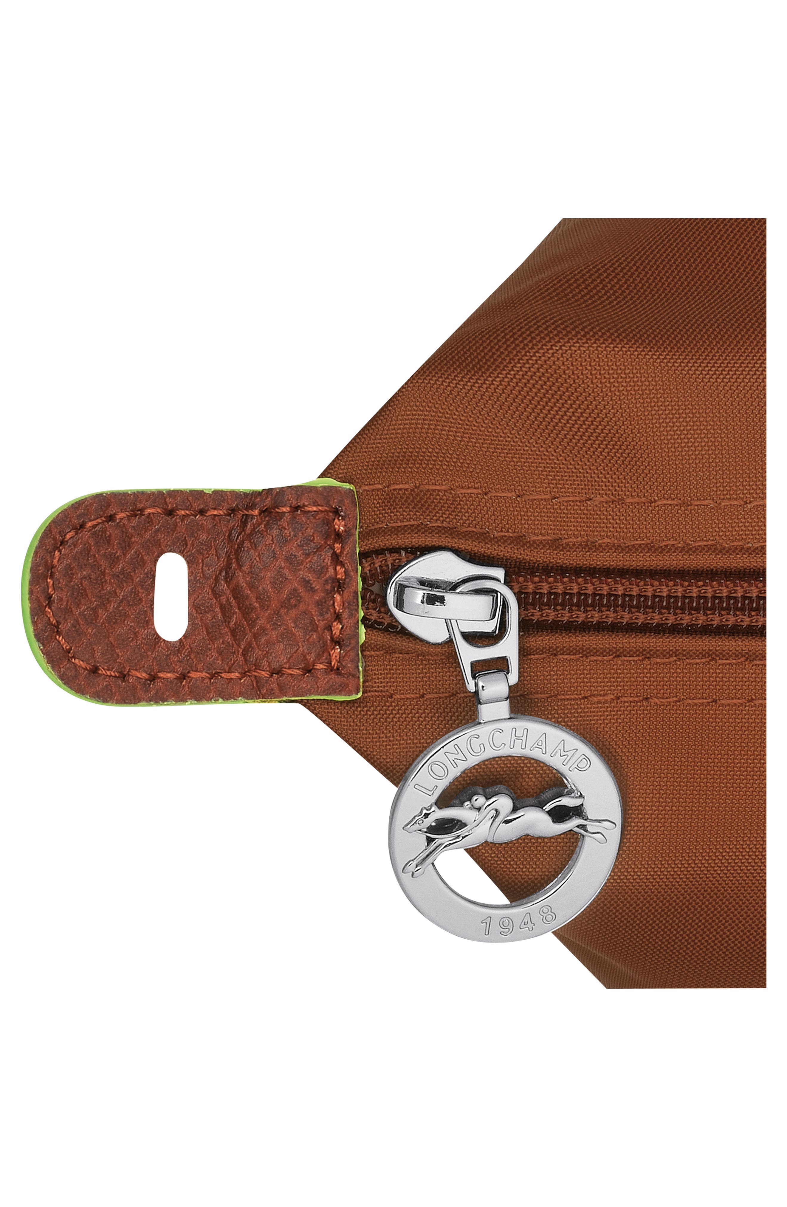 Longchamp Large Le Pliage Recycled Travel Bag, Alternate, color, Cognac