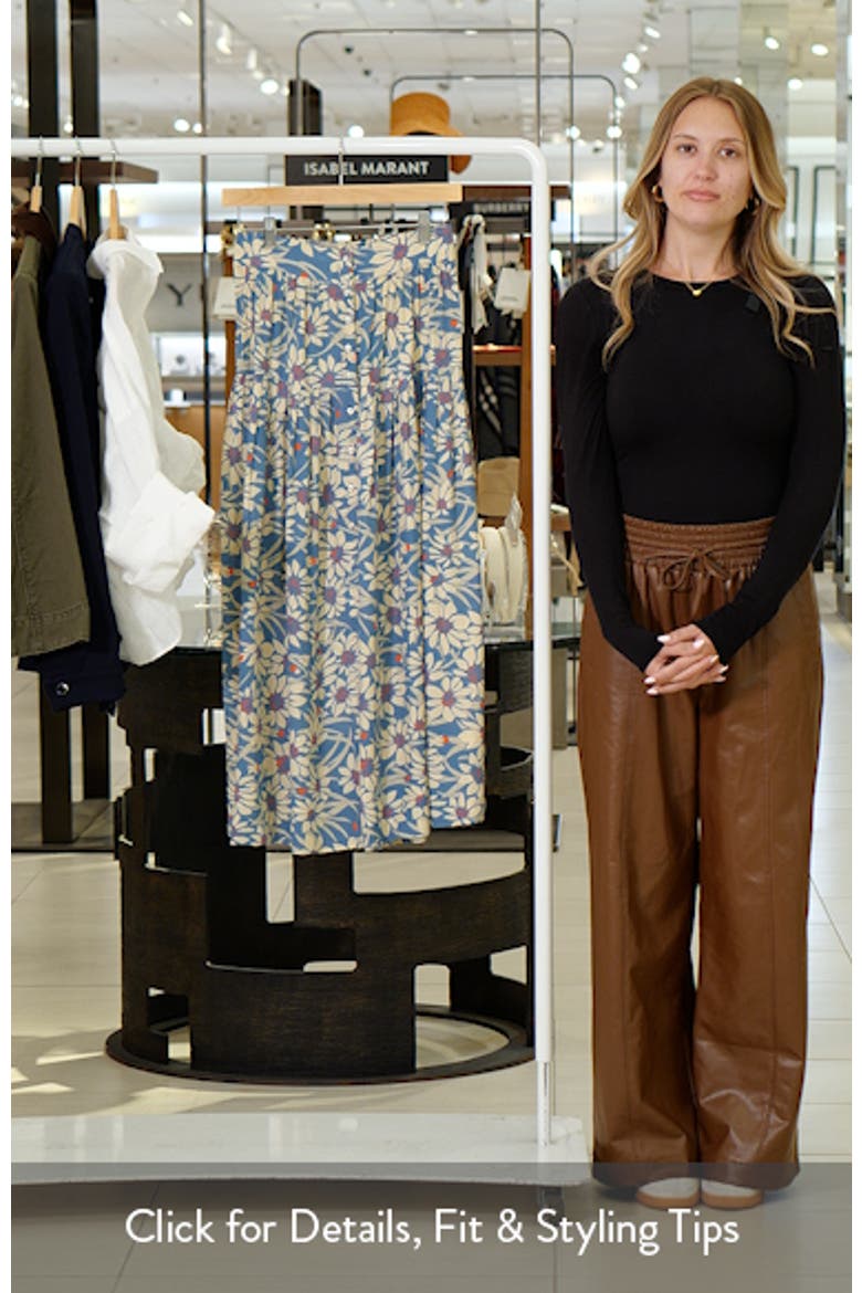 The Highland Floral Button Front Skirt video