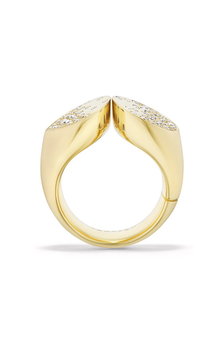 TABAYER Oera Pavé Diamond Ring, Alternate, color, Yellow Gold