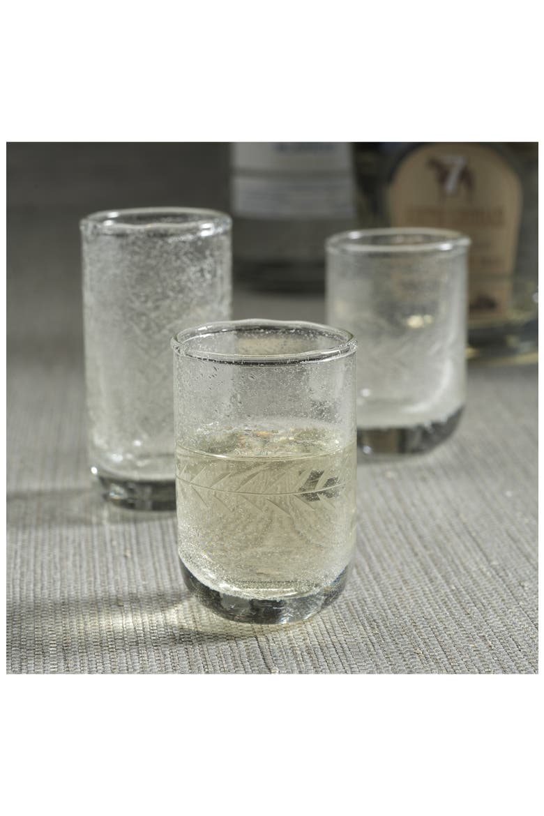 Etched Set of 6 Shot Glasses, Alternate, color, CLEAR