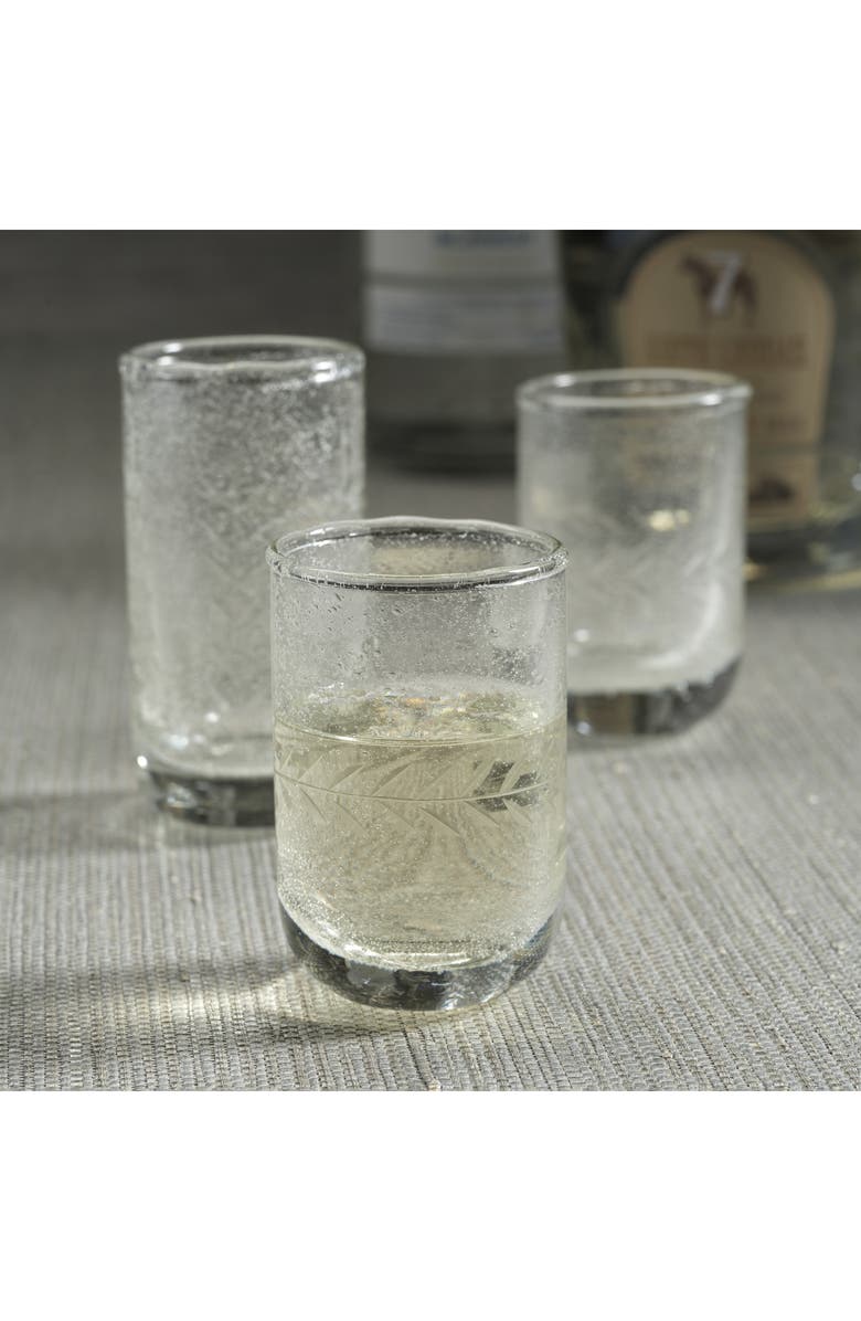 Zodax Etched Set of 6 Shot Glasses, Alternate, color,