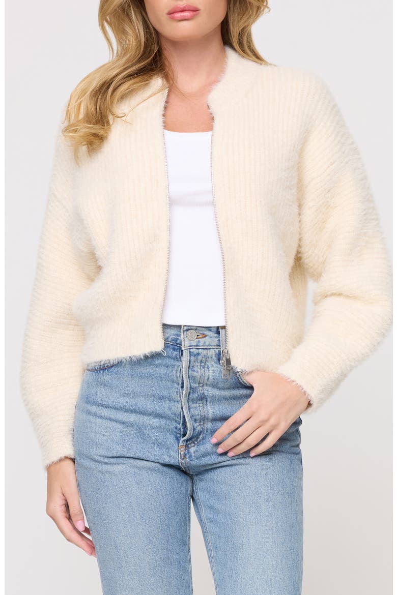 Cosmos Zip Cardigan, Main, color, TAPIOCA
