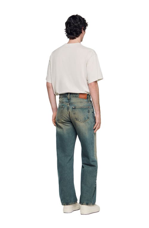 Sandro Baggy Jeans In Blue