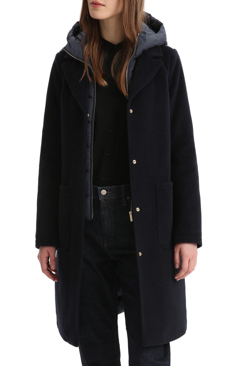 Woolrich Kuna Wool & Cashmere Blend Water Resistant 750 Down Fill Parka, Main, color, 