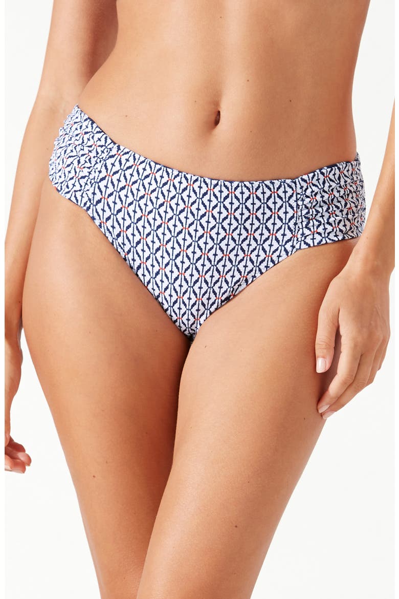 Island Cays Ikat Reversible Hipster Bikini Bottoms, Alternate, color, MARE NAVY REV