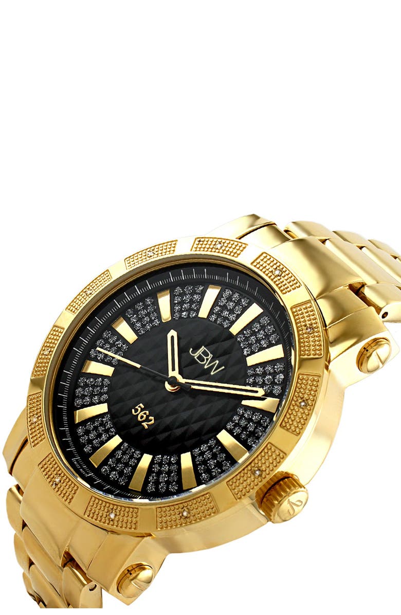 JBW Men's "562" Diamond Bracelet Watch, 50mm - 0.12 ctw, Alternate, color,