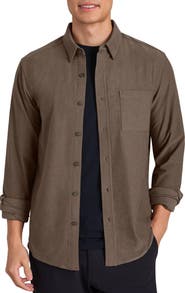 Rhone WFH Knit Button-Up Shirt