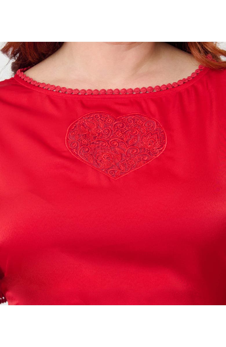 Unique Vintage Plus Size 1930s Swing Dress, Alternate, color, Red Solid