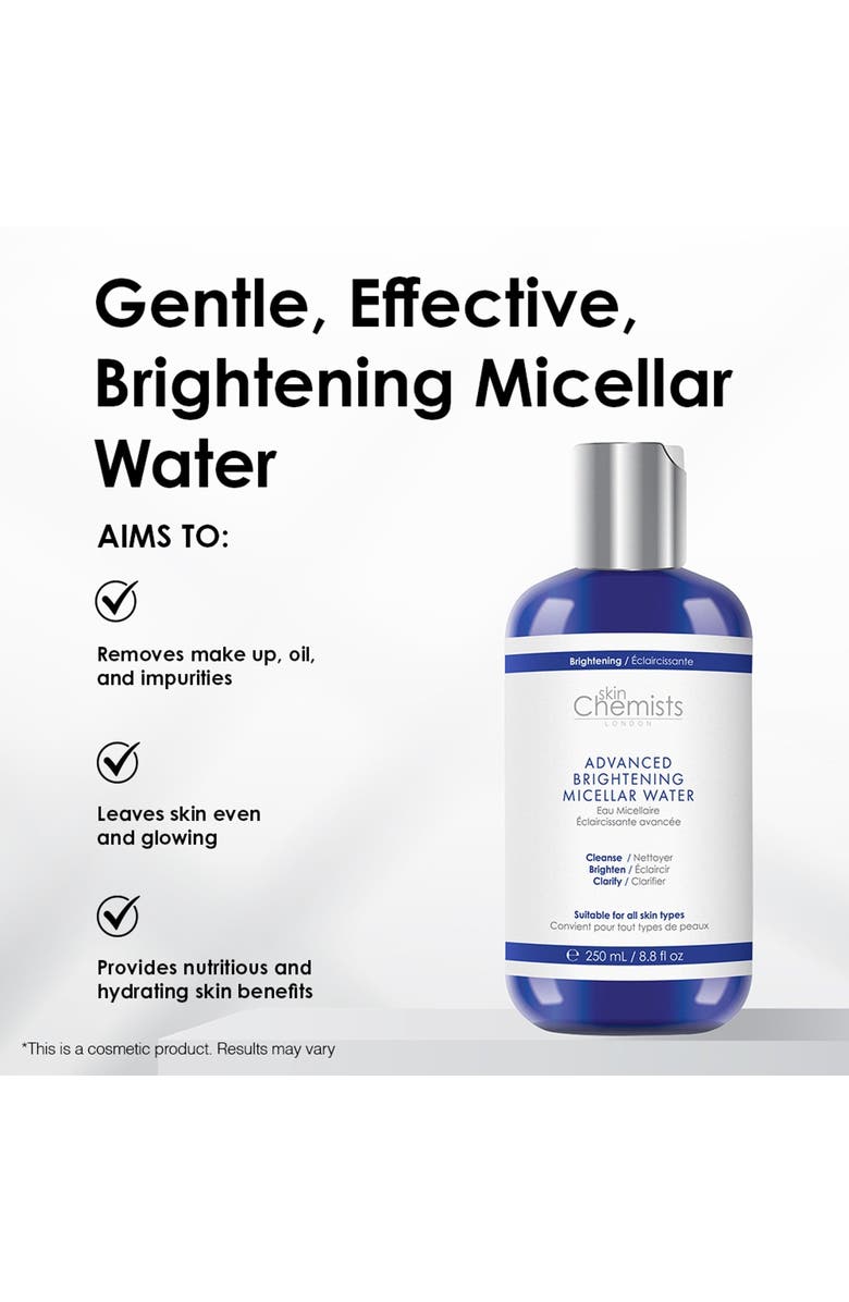 SKINCHEMISTS Advanced Brightening Marine Micellar Water 250ml, Alternate, color, White