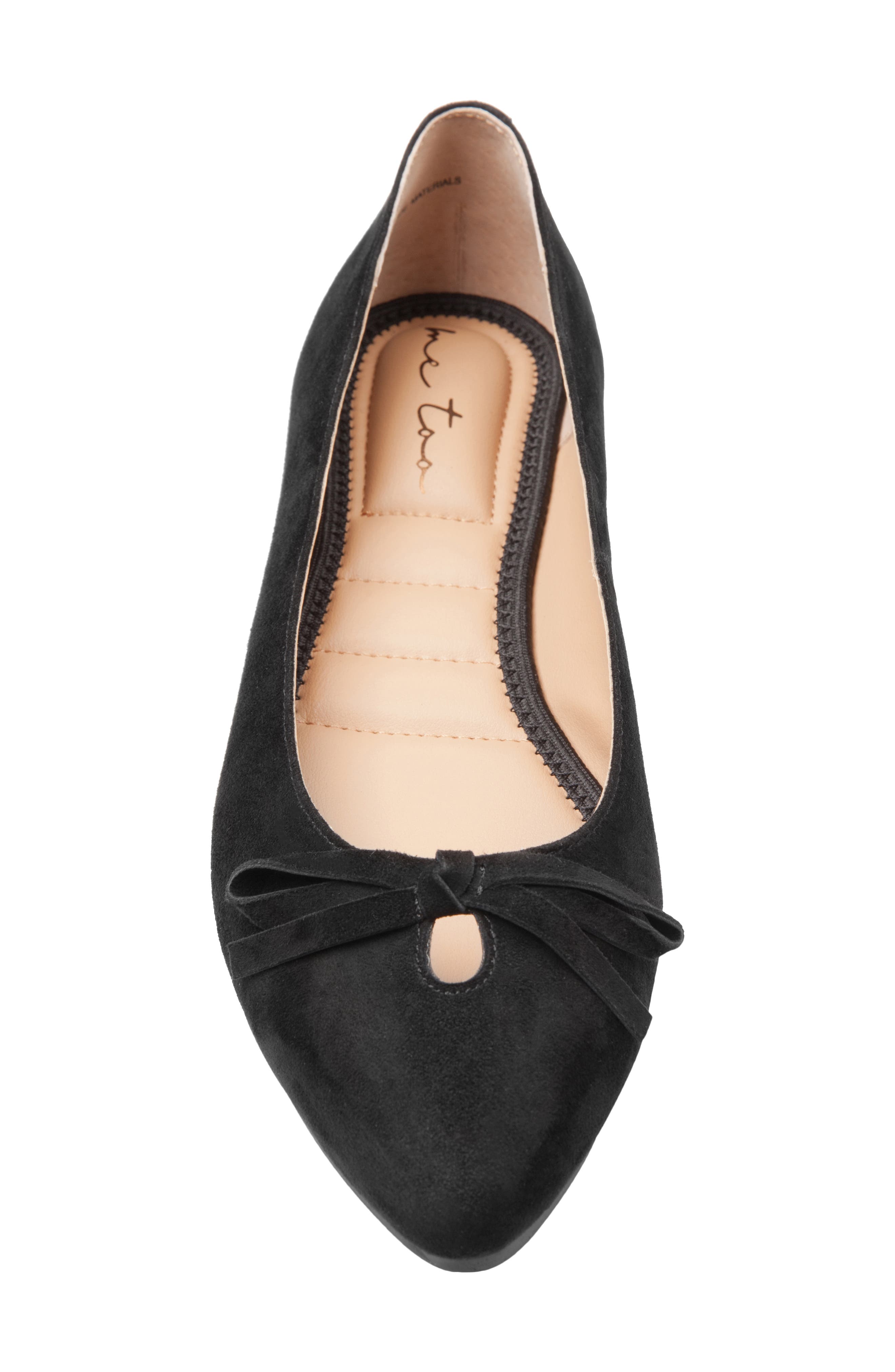 Alondra Flat, Alternate, color, BLACK SUEDE