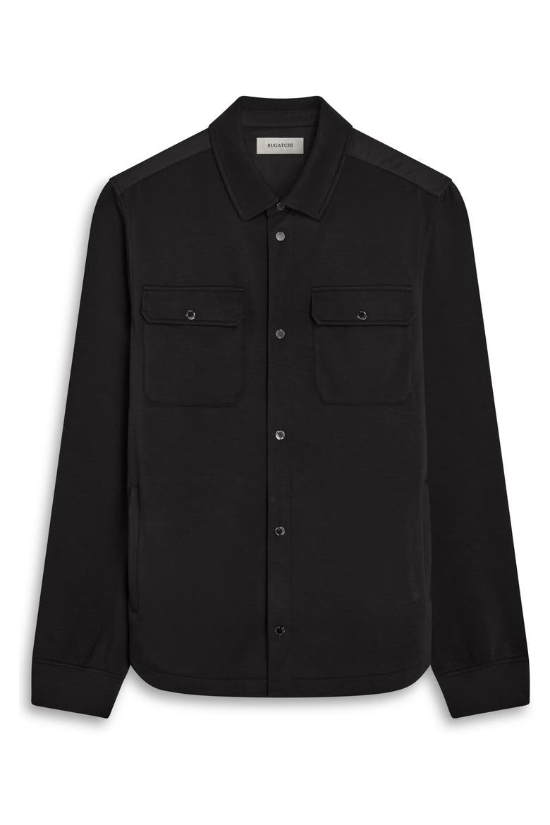Soft Touch Knit Shirt Jacket, Alternate, color, BLACK