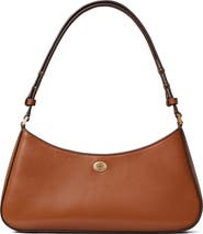 Tory Burch Robinson Leather Zip Top Shoulder Bag