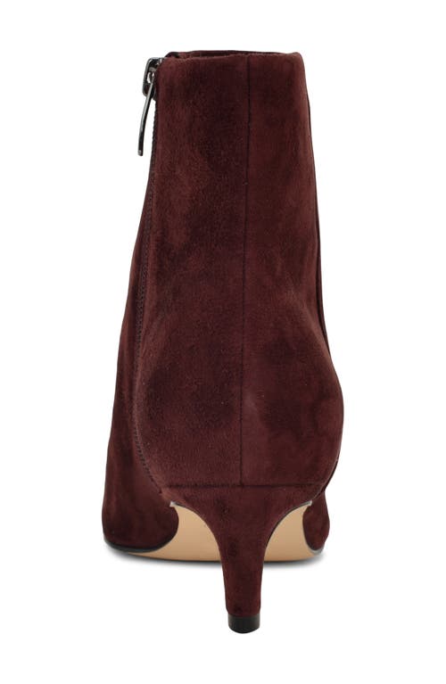 Nine West Brite Pointed Toe Kitten Heel Bootie In Animal Print