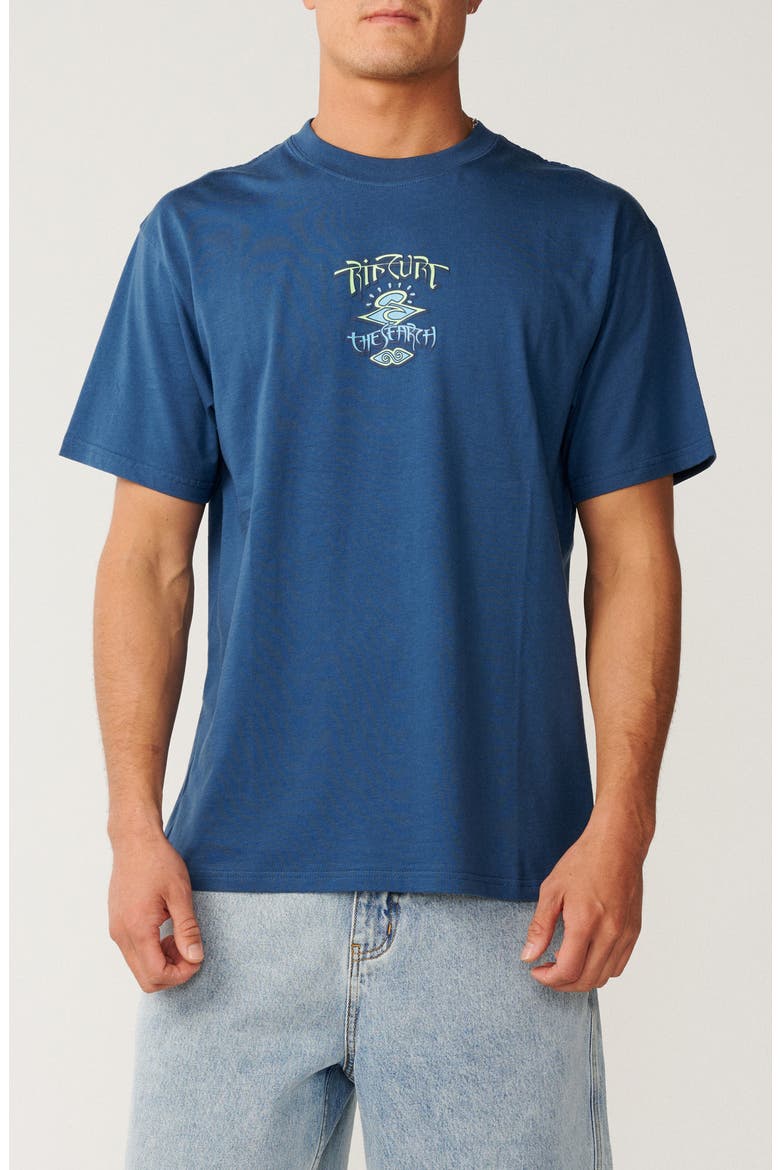 Arch Search Cotton Graphic T-Shirt, Main, color, FADED DENIM