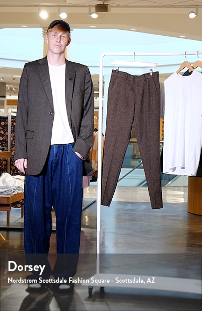 Slim Fit Herringbone Suit Trousers, sales video thumbnail