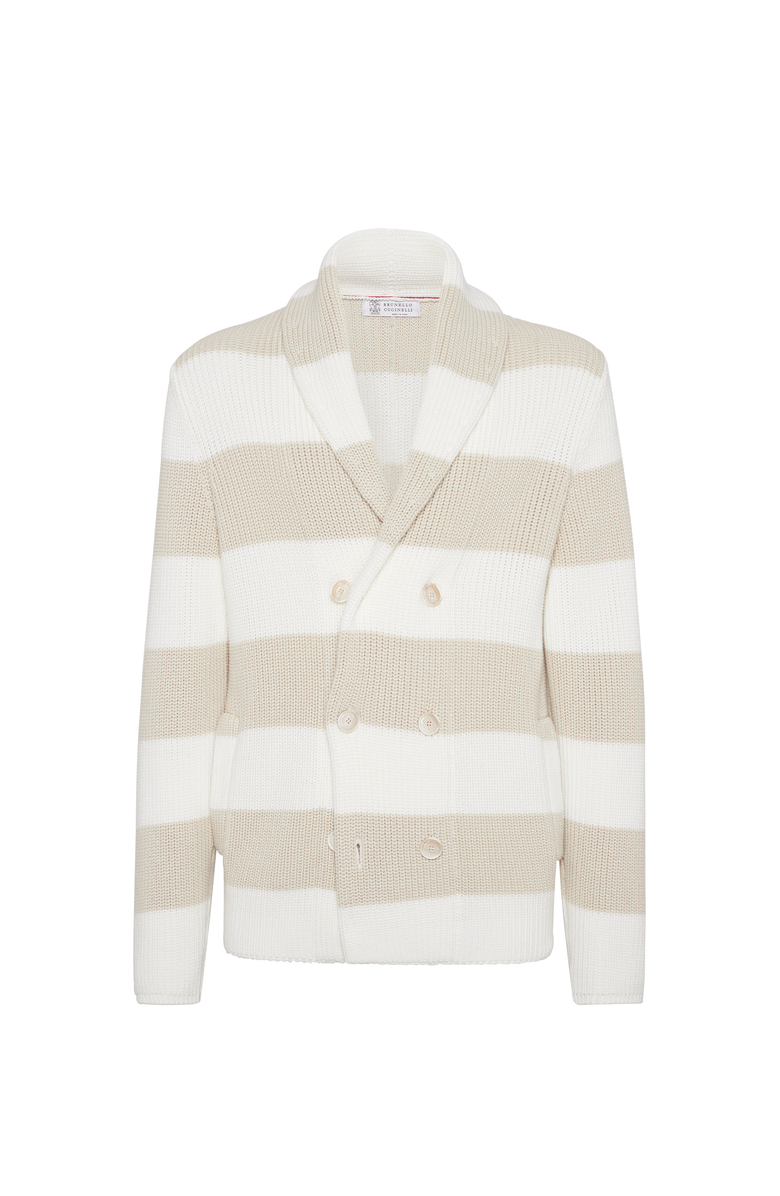 Brunello Cucinelli Half English rib cardigan, Main, color, 